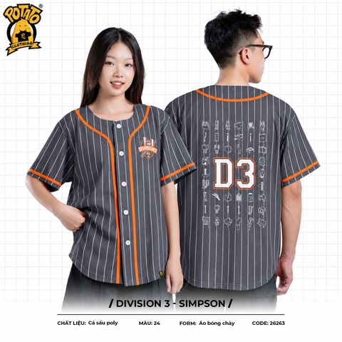 Đồng phục bóng chày Division 3 - Simpson