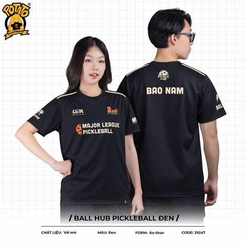 Đồng phục thể thao BALL HUB Pickleball Đen