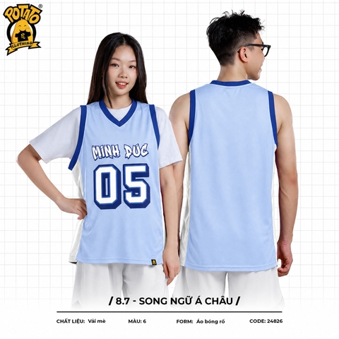 Áo lớp bóng rổ 8.7 - Song Ngữ Á Châu