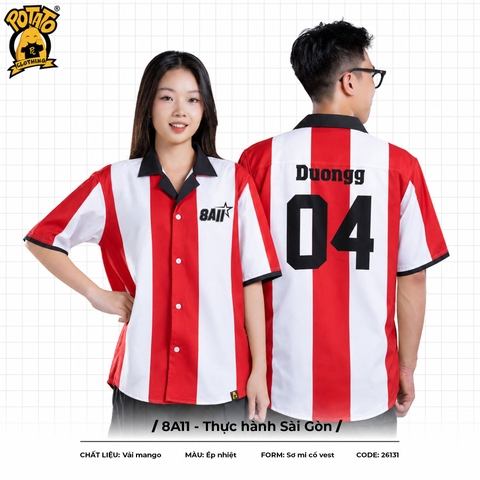 Áo lớp sơ mi 8A11 - Thực hành Sài Gòn