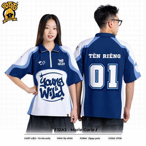 Áo lớp zippy polo 12A13 - Marie Curie