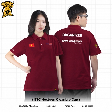 Đồng phục polo pickleball BTC Nextgen Cleanbro Cup