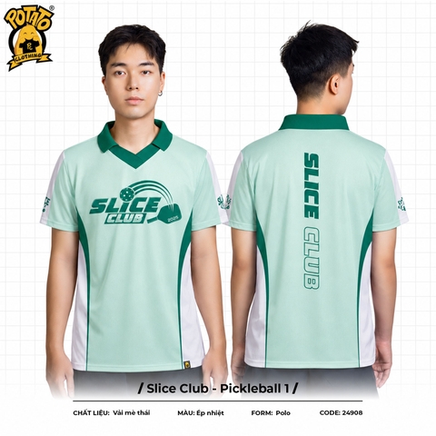Đồng phục polo Slice Club - Pickleball xanh lá
