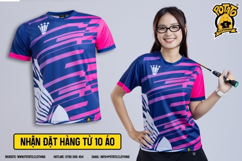 Đồng phục áo thun Thích Minton Tím