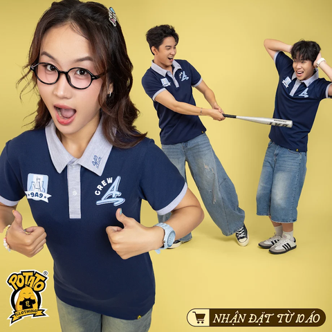BST Áo lớp Poloverse xanh đen