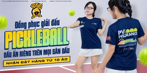Đồng phục áo thun Giải Pickleball PVI INSURANCE