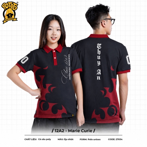 Áo lớp polo 12A2 - Marie Curie
