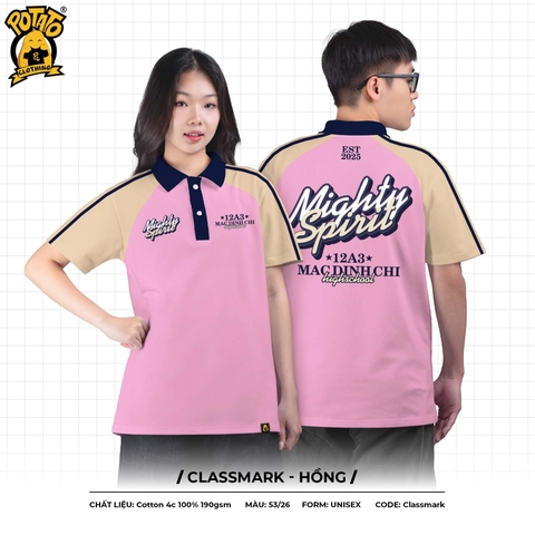 ÁO LỚP POLO CLASSMARK - HỒNG