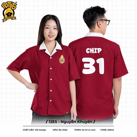 Áo lớp sơ mi 12E5 - Nguyễn Khuyến