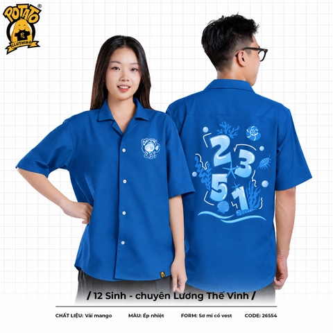 Áo lớp sơ mi 12 Sinh - chuyên Lương Thế Vinh