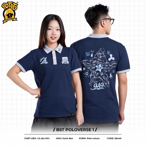 BST Áo lớp Poloverse xanh đen