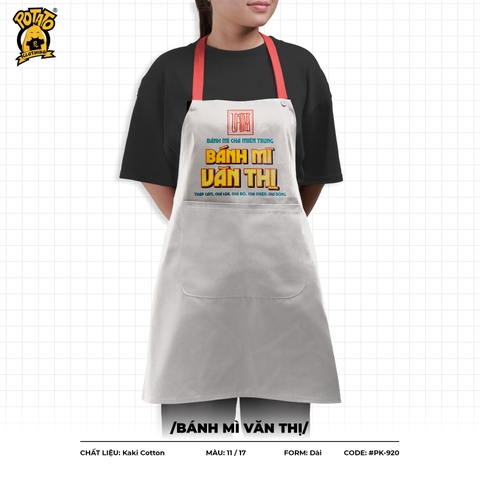 Tạp dề Bánh mì Văn Thị