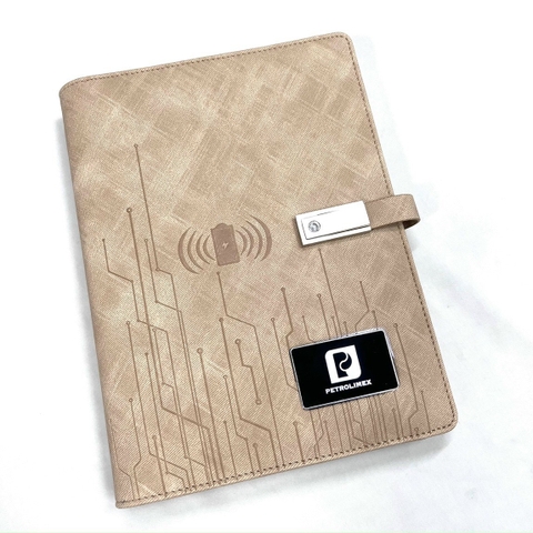Sổ tay đa năng tích hợp pin 8000mAh - Sạc không dây