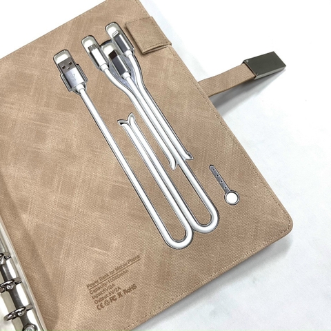 Sổ tay đa năng tích hợp pin 8000mAh - Sạc không dây