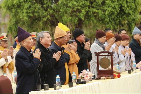 LỄ TƯỞNG NIỆM PHẬT HOÀNG TRẦN NHÂN TÔNG TẠI AM CHÙA NGỌA VÂN