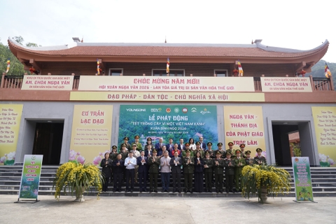 CỤC ĐÀO TẠO BỘ CÔNG AN CHỦ TRÌ PHÁT ĐỘNG “TẾT TRỒNG CÂY VÌ MỘT VIỆT NAM XANH” NĂM 2026 TẠI THÁNH ĐỊA NGỌA VÂN