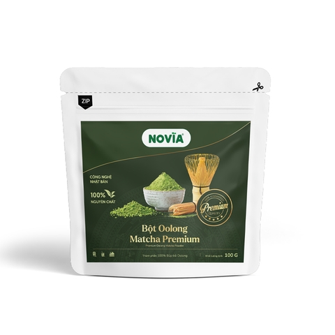 Bột Oolong Matcha Premium Novia 100g