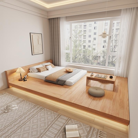 Giường Chữ T Giấu Chân Hiện Đại Tối Giản CN11