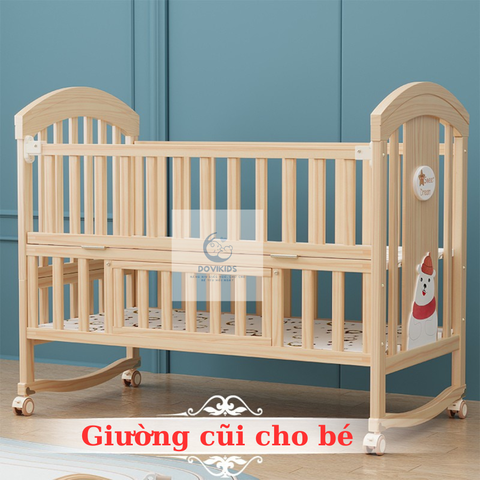 Cũi Kê Sát Giường Bố Mẹ Cho Trẻ Nhỏ NC09