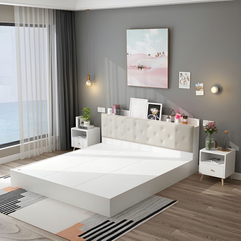 Giường Ngủ Gỗ MDF Thiết Kế Sang Trọng, Hiện Đại