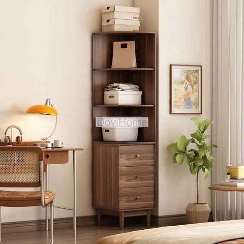 Tủ Quần Áo Gỗ Kết Hợp Mây Hiện Đại