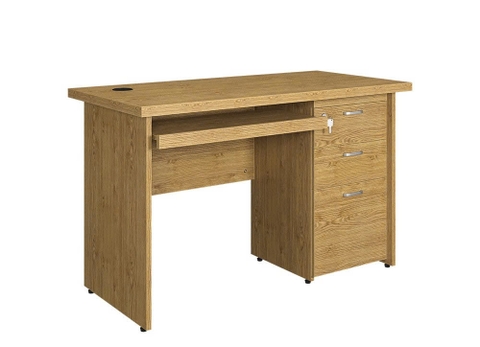 Bàn Làm Việc Gỗ MDF 3 Ngăn Kéo Có Khóa