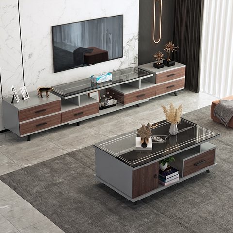 Kệ tivi trang trí phòng khách phong cách bắc âu KTV02