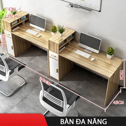 Bàn làm việc nhỏ gọn kèm tủ – Tiện lợi