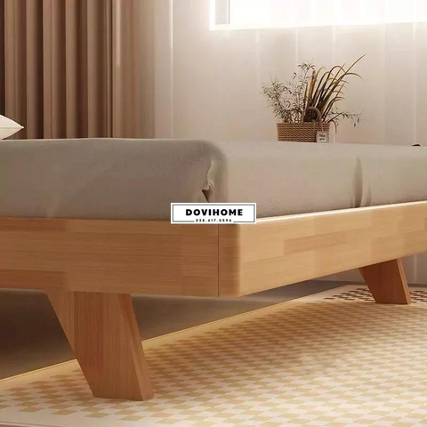 Giường Gỗ Tự Nhiên Phong Cách Hàn Quốc Tinh Tế M40