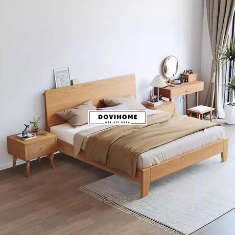 Giường Gỗ Tự Nhiên Phong Cách Tối Giản, Hiện Đại M46