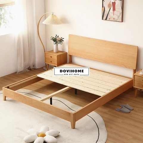 Giường Decor Gỗ Tự Nhiên Phong Cách Tối Giản M41