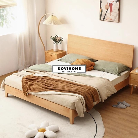 Giường Decor Gỗ Tự Nhiên Phong Cách Tối Giản M41