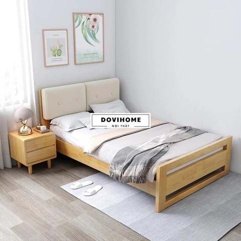 Giường Ngủ Gỗ Tự Nhiên Hiện Đại M50