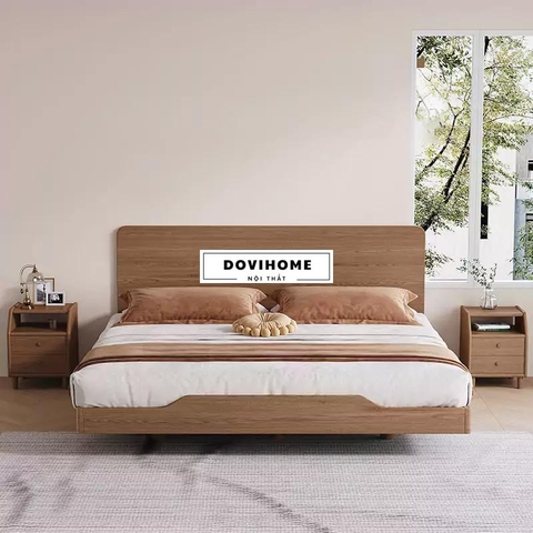 Giường Gỗ Tự Nhiên Kiểu Hàn Tinh Tế M54