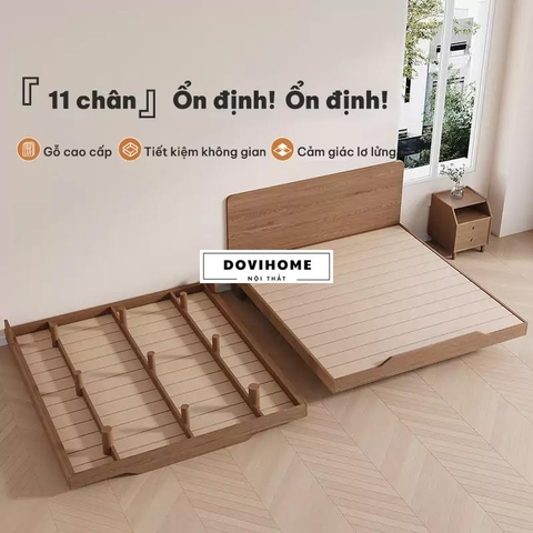 Giường Gỗ Tự Nhiên Kiểu Hàn Tinh Tế M54