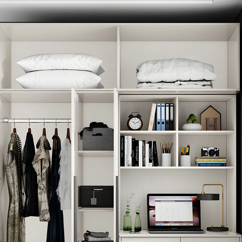 Tủ Quần Áo Kết Hợp Bàn Học TQA256