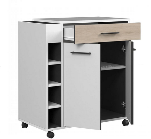 Tủ Bếp Đa Năng Hiện Đại Có Bánh Xe Di Chuyển