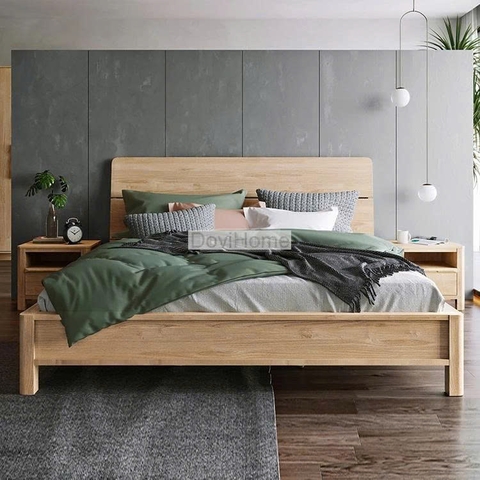 Giường Ngủ Gỗ Tự Nhiên Phong Cách Hiện