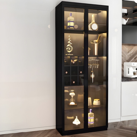 Tủ Rượu Gỗ Công Nghiệp Dạng Module Sang Trọng