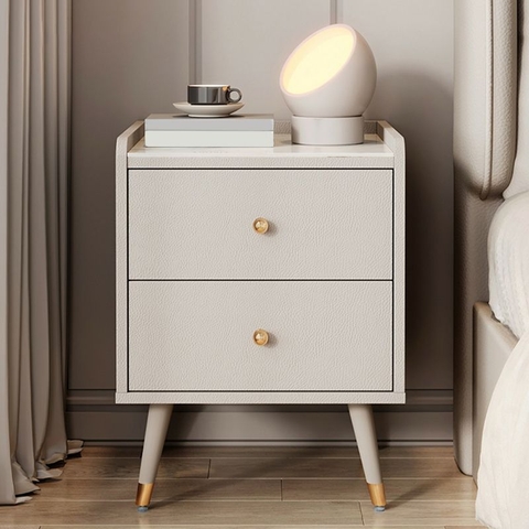 Tủ Đầu Giường Mặt Đá, Bọc Da Sang Trọng Cao Cấp