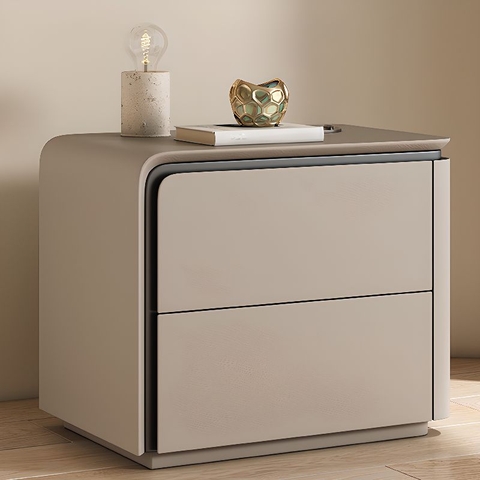 Tab Đầu Giường Gỗ MDF Hiện Đại 2 Ngăn Kéo