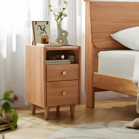 Tủ Đầu Giường Gỗ Tự Nhiên - Thiết Kế Tối Giản & Tiện Dụng