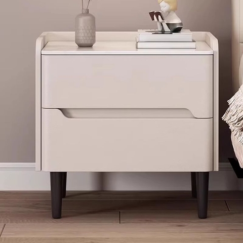 Tủ Đầu Giường 2 Ngăn Kéo Gỗ MDF Cao Cấp Thiết Kế Thanh Lịch 