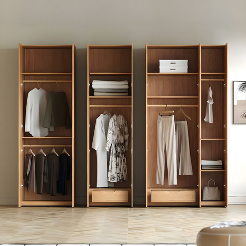 Tủ Quần Áo Cánh Mở Gỗ MDF Cốt Xanh Chống Ẩm