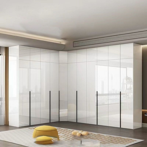 Tủ Quần Áo Hiện Đại Cửa Lùa Kết Hợp Kệ Trang Trí