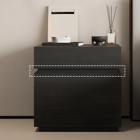 Tủ Đầu Giường Phong Cách Hiện Đại Màu Đen Vân Gỗ