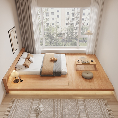 Giường Chữ T Giấu Chân Hiện Đại Tối Giản CN11