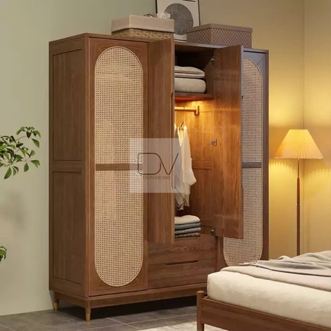 Tủ Quần Áo Gỗ Tự Nhiên Hiện Đại TQA279
