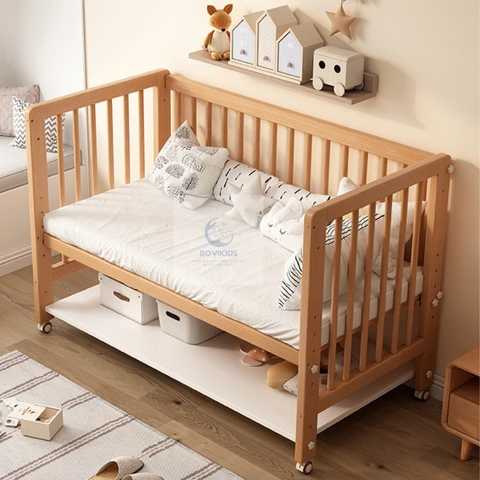 Nôi Cũi Chilux Gỗ Tự Nhiên Giá Rẻ NC01