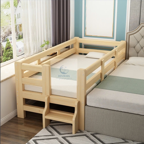Giường Cũi Trẻ Em DoviHome Gỗ Tự Nhiên An Toàn NC02
